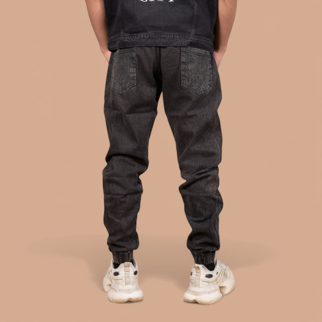π₯ Power Comfort Jogger Trousers β Stone Wash Look | Casual, Gym & Party Wear