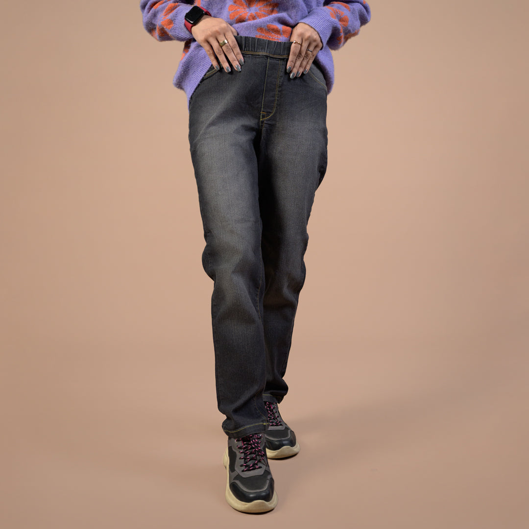 Slim Fit Stretch Pull-on Perfect Fit | Denim Trouser for Women