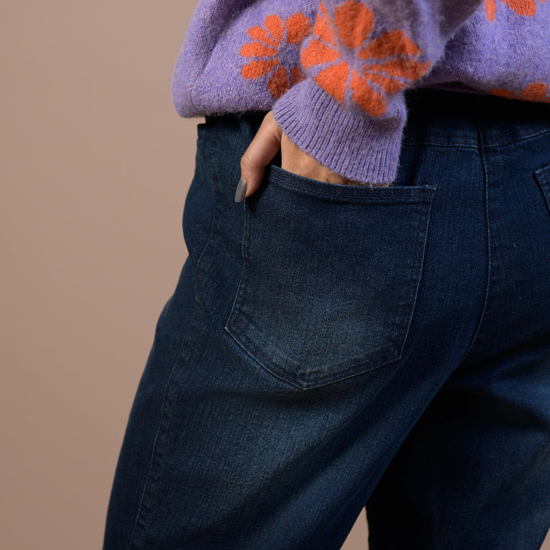 Rhinestone Butterfly Embellished | Denim Trousers For Women