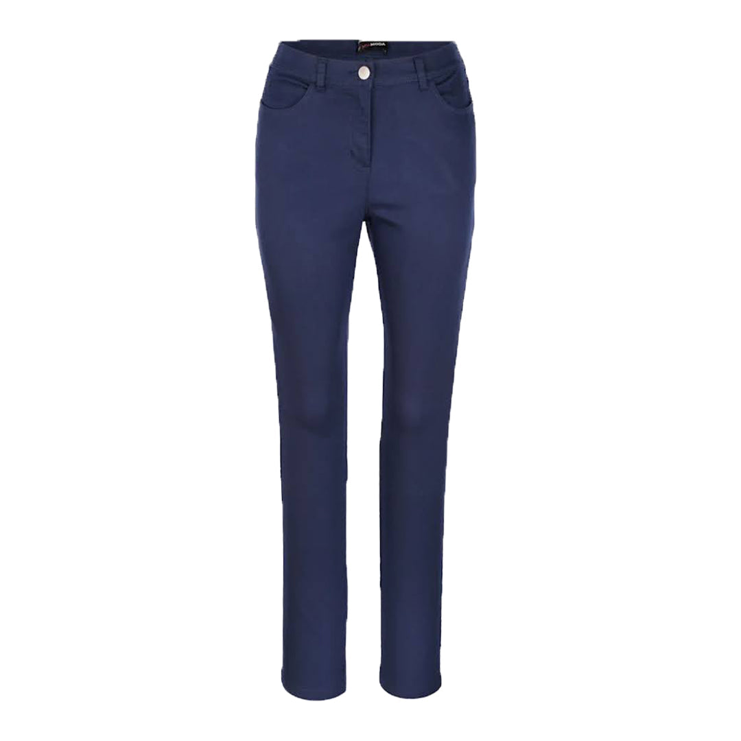Summer Regular Fit Stretchable Elastic Jeans with Back Pocket Embroidery