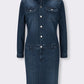 Denim 3/4 Coat for Women