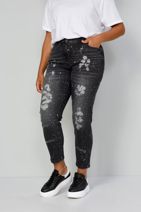 7/8 jeans, slim fit, color splash, 5-pocket