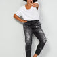 7/8 jeans, slim fit, color splash, 5-pocket