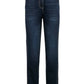 Jeans, straight fit, decorative rivets, 5-pocket
