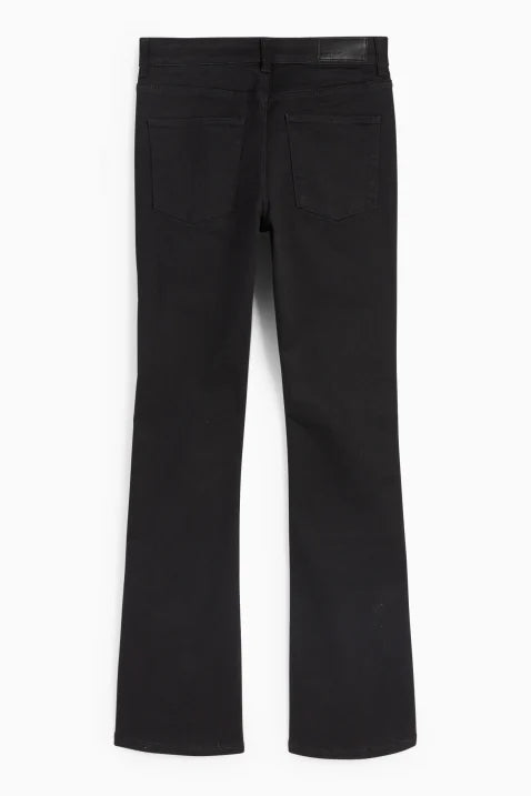 Women's Bootcut Jeans – Mid-Rise Waist, Stretch Denim