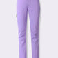 Crinkle-Effect Twill Pants with Decorative Zip Pockets
