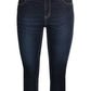 Slim Fit Capri Jeans – Stretch Cotton Denim with Classic 5-Pocket Design