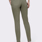 Crinkle-Effect Twill Pants with Decorative Zip Pockets