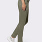 Crinkle-Effect Twill Pants with Decorative Zip Pockets