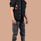 Denim Trousers with Ankle Zip & Ribbed Belt – Super Comfort | Stone Wash Look