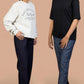 Reversible Pull-On Jeans with Elastic Waistband and Dual Pockets