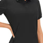 Black Short Sleeve Dry Fit Polo – Moisture-Wicking & Lightweight