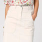 Women's Straight Twill Skirt with Peach Skin Feel