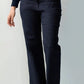 Denim Culottes with Turn-Up