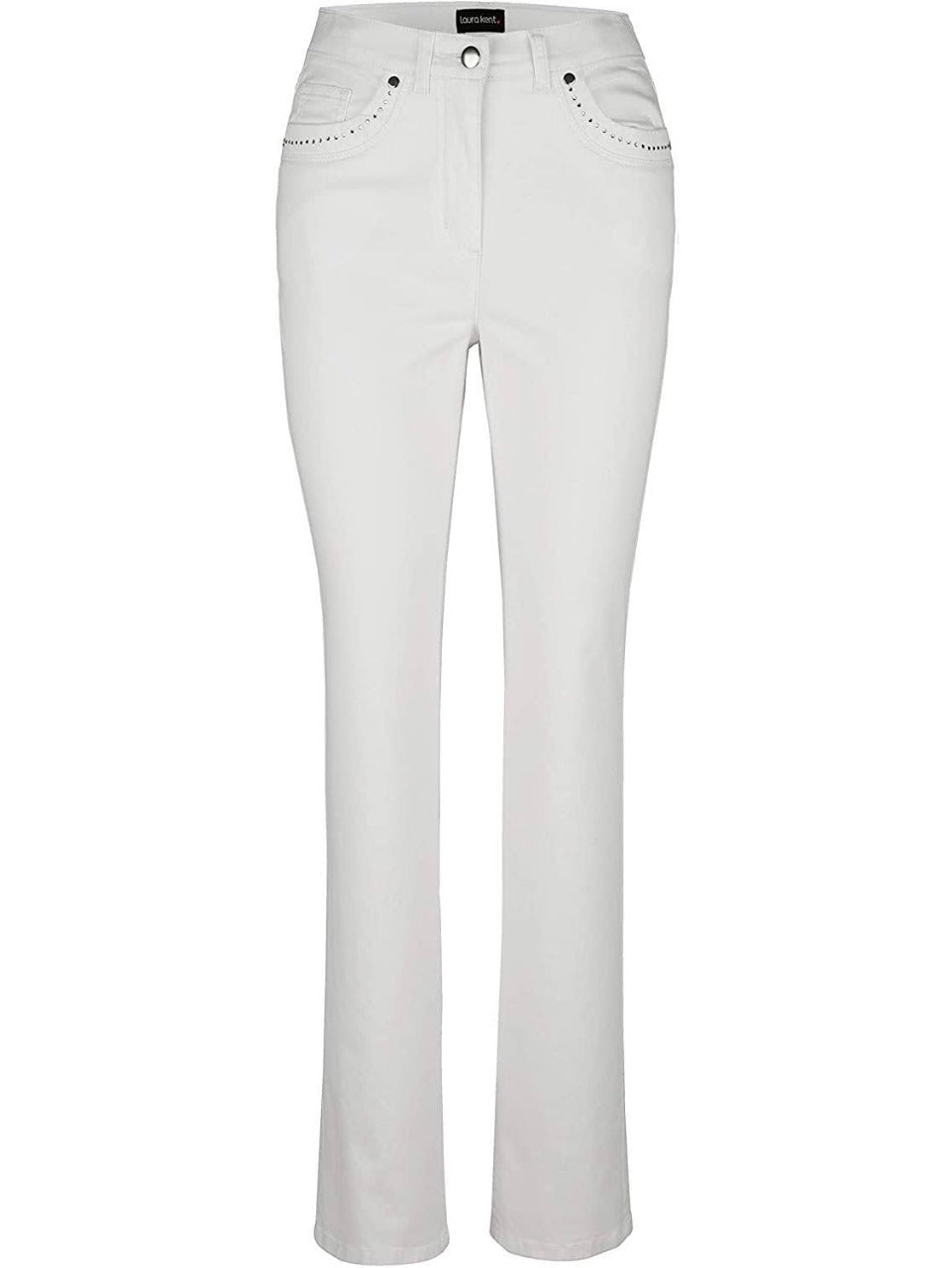5 Pocket Regular Fit Stud Decorative Jeans