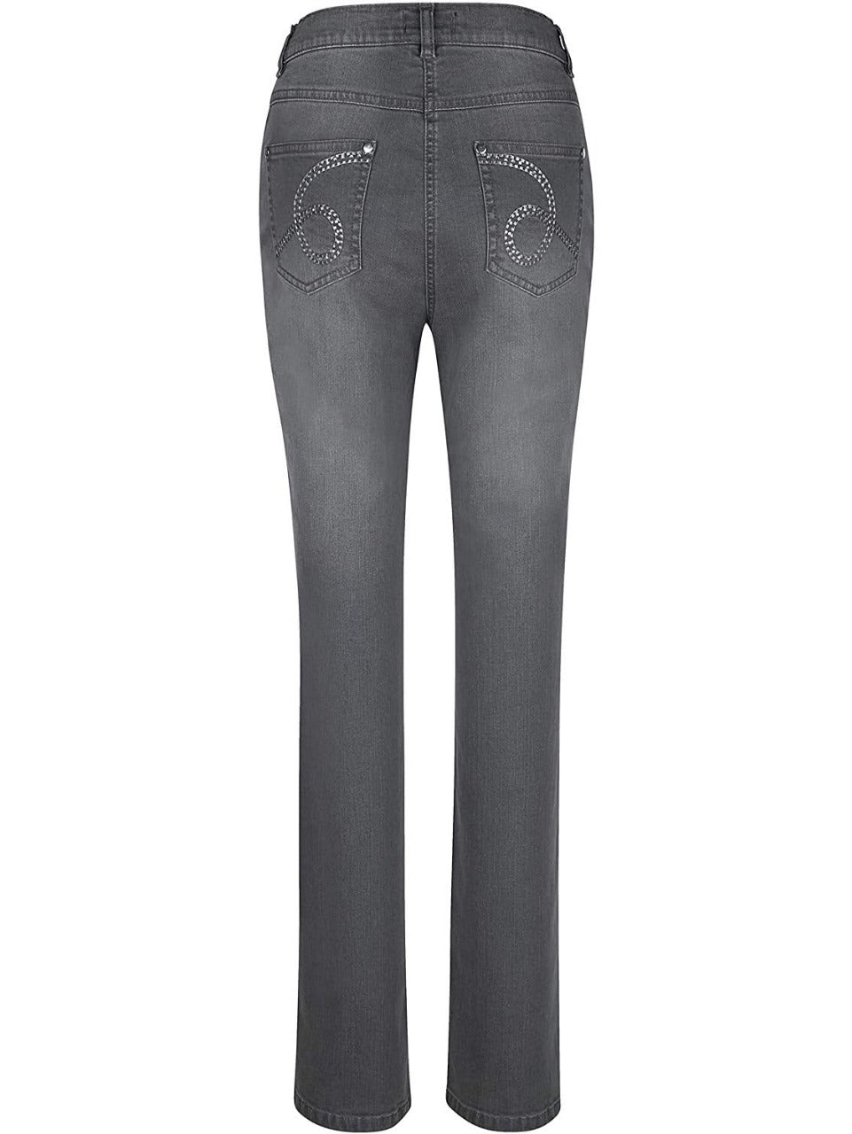 5 Pocket Regular Fit Stud Decorative Jeans