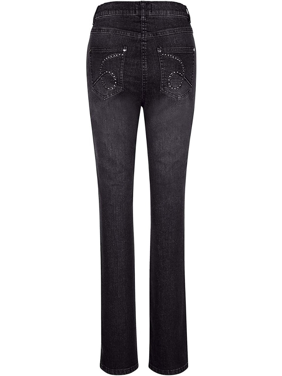 5 Pocket Regular Fit Stud Decorative Jeans