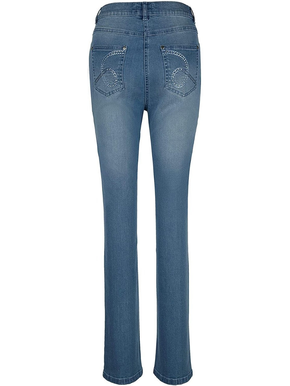 5 Pocket Regular Fit Stud Decorative Jeans
