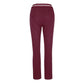 Regular Fit Twill Pants with Striped Waistband