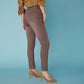 Trendy Women's 7/8th Stretch Denim Jeans with Laser Washing