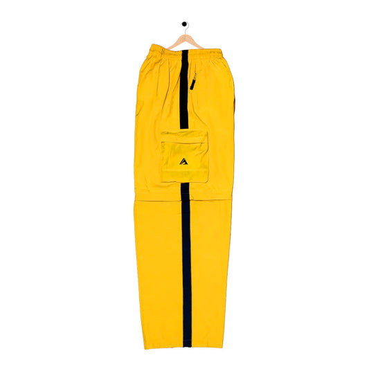 Versatile Lightweight Cargo Zip-Off Trousers - Baggy Fit - Yellow