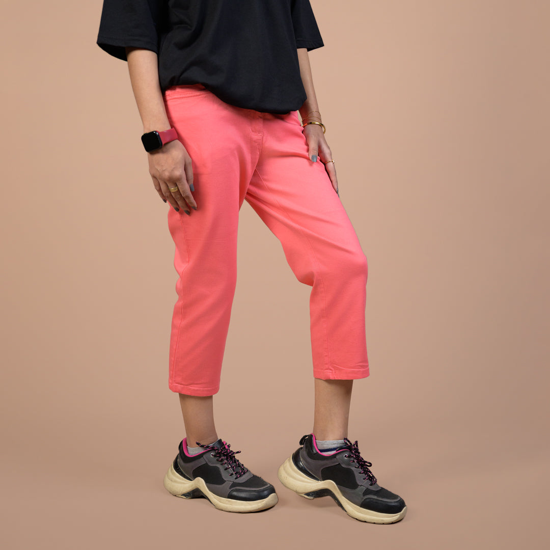 REGULAR FIT | STRETCHABLE DENIM CAPRI FOR WOMEN | 5 POCKET STYLE