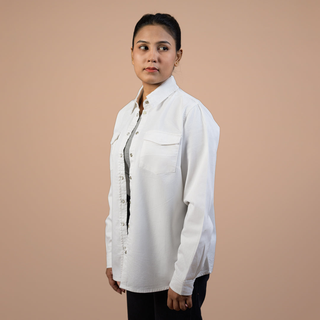 Button Down Shirt - White