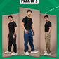 Pack of 3 Men's Comfort Jeans