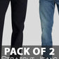 Pack of 2 Men's Straight Leg Jeans