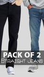 Pack of 2 Men's Straight Leg Jeans