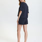 Women's Two-Piece Cotton Pajama Set with Decorative Print