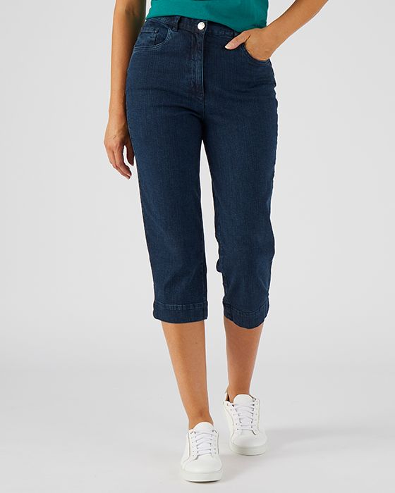 Capri Jeans – 5-Pocket, Cropped Length & Comfortable Fit