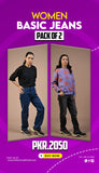 PACK OF 2 BASIC JEANS | ALL COLORS AVAILABLE | JEANS FOR WOMEN