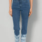 Women's 7/8 Length Straight Fit Pants with Color Gradient